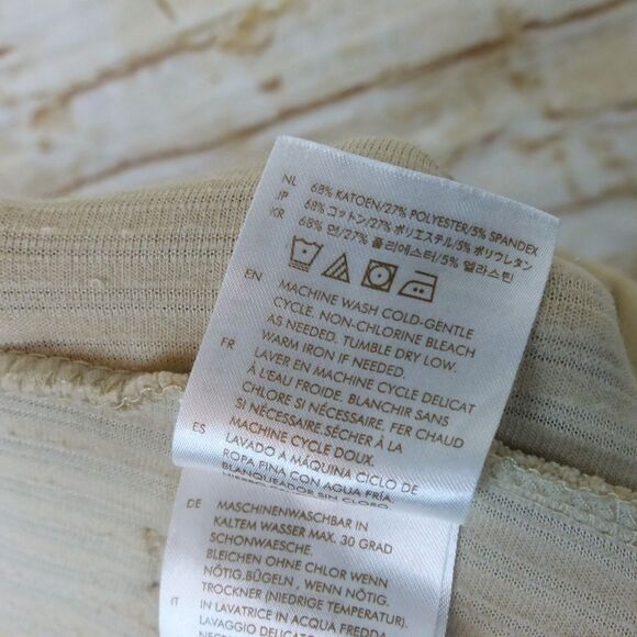 Brixton Shorts Womens XS Beige Dazed Rib Velour High Rise Drawstring Retro - Picture 10 of 10